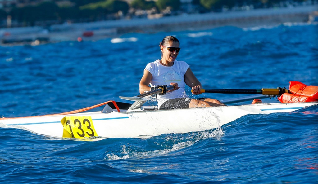 Dorothea Hory auf der Regatta in Monaco